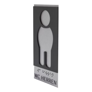 Taktiles Türschild - WC Herren