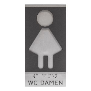 Taktiles Türschild - WC Damen