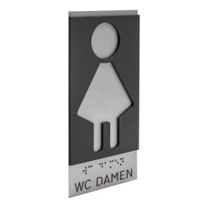 Taktiles Türschild - WC Damen