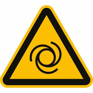 Warnung vor automatischem Anlauf nach ISO 7010 (W 018)