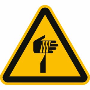 Warnung vor spitzem Gegenstand nach ISO 7010 (W 022)