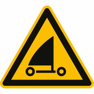 Warnung vor Strandseglern nach ISO 20712-1 (WSW 017)