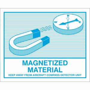 Gefahrzettel Magnetisches Material (Magnetized Material)
