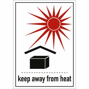 Transportkennzeichen Vor Hitze schützen (keep away from heat)