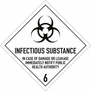 Gefahrgutetiketten Klasse 6.2 - Infectious substance