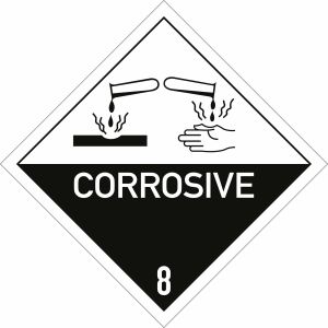 Gefahrgutetiketten Klasse 8 - Corrosive
