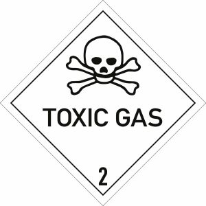 Gefahrgutetiketten Klasse 2, Unterklasse 2.3 - Toxic Gas