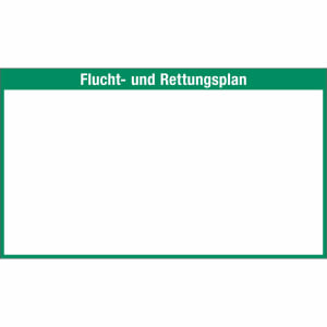Flucht- und Rettungsplan ohne Legende mit Rahmen