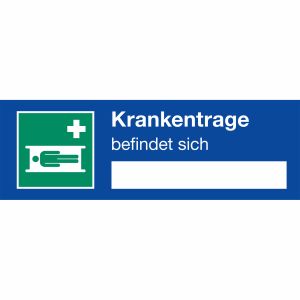 Krankentrage befindet sich
