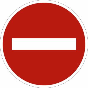 Piktogramm - Durchgang verboten