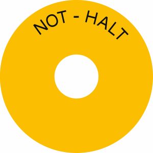 Schild - NOT-HALT