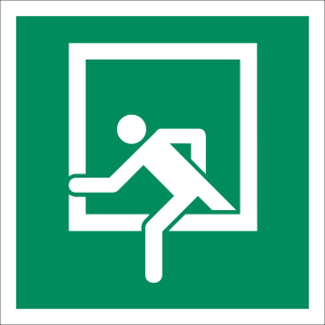 Notausstieg nach ASR A1.3 (2013), D-E019