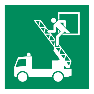 Rettungsausstieg nach ISO 7010, D-E017