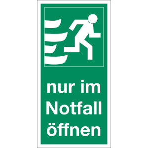 Nur im Notfall öffnen rechts