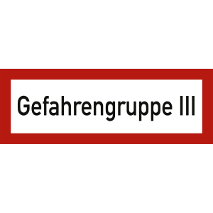 Gefahrengruppe III nach DIN 4066