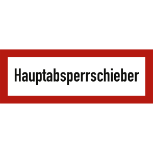 Hauptabsperrschieber nach DIN 4066