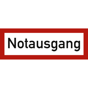 Notausgang nach DIN 4066