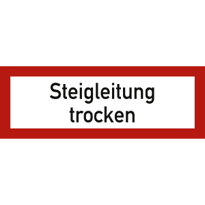 Steigleitung trocken nach DIN 4066