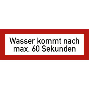 Wasser kommt nach max. 60 Sekunden nach DIN 4066