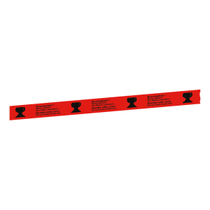 Paketband / Verpackungsband mit Warnhinweisen