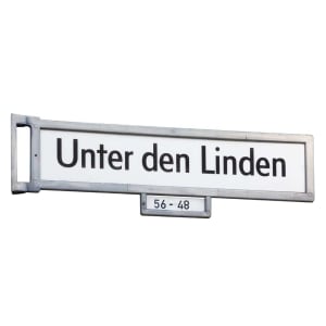 Gesamtansicht für Berliner Straßennamenschild
