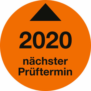 Prüfplaketten - Nächster Prüftermin 2020