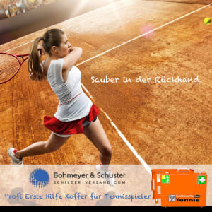 Erste Hilfe Koffer Frauentennis Rückhand