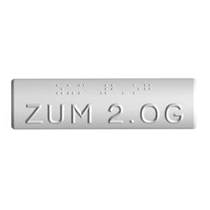 Taktiles Handlaufschild - Etagenwegweiser
