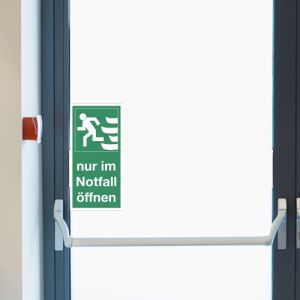 Nur im Notfall öffnen links