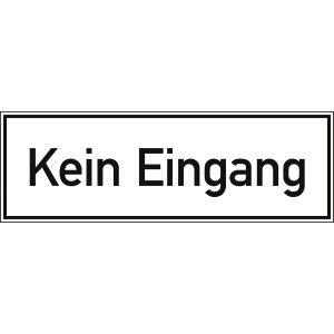 Alu-Schild 'Kein Eingang' - 120x350mm, Geprägt, Robust Für Innen & Außen