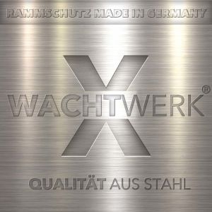 Rammschutzpoller WACHTWERK X® SWING aus Stahl - Stärke L Ø 159 mm LOGO