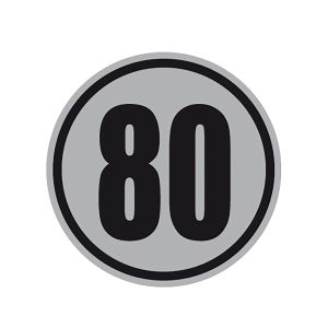Geschwindigkeitsschilder 80 km/h