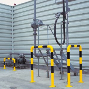 Rammschutzbügel WACHTWERK X® aus Stahl - Stärke S Ø 76 mm