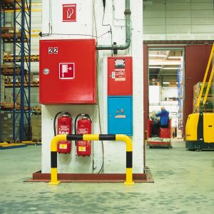 Rammschutzbügel WACHTWERK X® aus Stahl - Stärke S Ø 76 mm