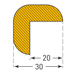 Prallschutz FLEXI Kantenschutz