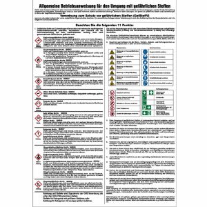 Allgemeine Betriebsanweisung für den Umgang mit gefährlichen Stoffen