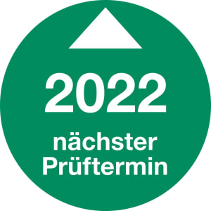 Prüfplaketten - Nächster Prüftermin, Einjahresplakette