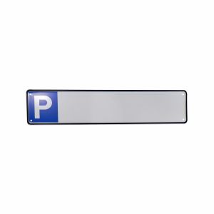 Parkplatzschild neutral / blanko mit P-Symbol für Folienbuchstaben / -ziffern