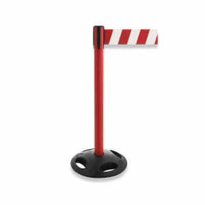 Gurtabsperrpfosten MAXI (GLA 26) mit 10 cm breitem Gurtband