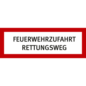 Brandschutzschild mit Text nach ihren Angaben