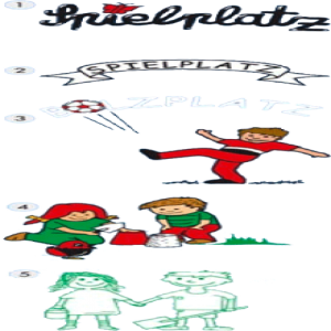 Spielplatzschild mit Text / Symbol nach Ihren Angaben