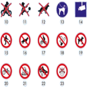 Spielplatzschild mit Text / Symbol nach Ihren Angaben