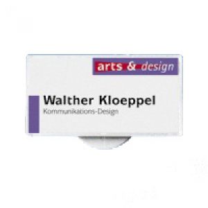 Namensschild CONGRESS 2000 mit drehbarem Clip (10er VPE)