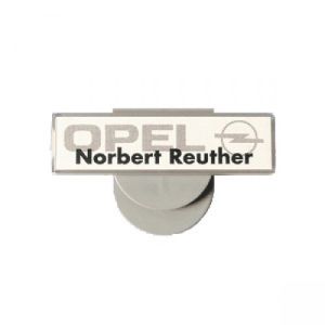 Namensschild CONGRESS 2000 mit starrem Clip (10er VPE)