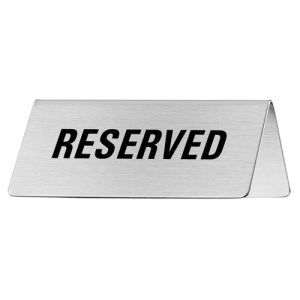 Tischschild - Reserved