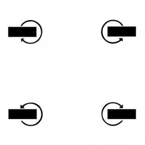 4 Lenkrollen