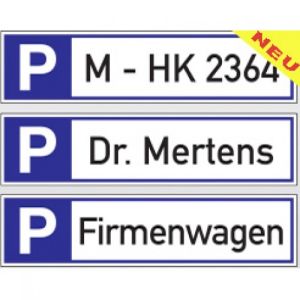 Parkplatzreservierer mit Wunschtext Parkplatzreservierer mit Wunschtext