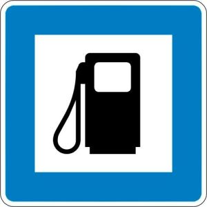 VZ 365-52 VZ 365-52 Autobahn-Hinweisschild Tankstelle