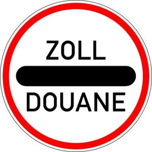 VZ 392 Autobahn-Hinweisschild Zollstelle VZ 392