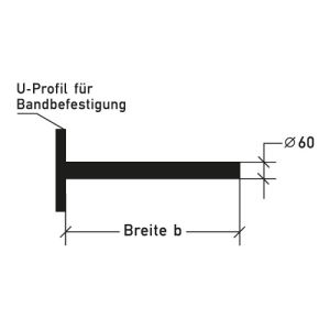 Ausleger für Bandbefestigung - Variante 1